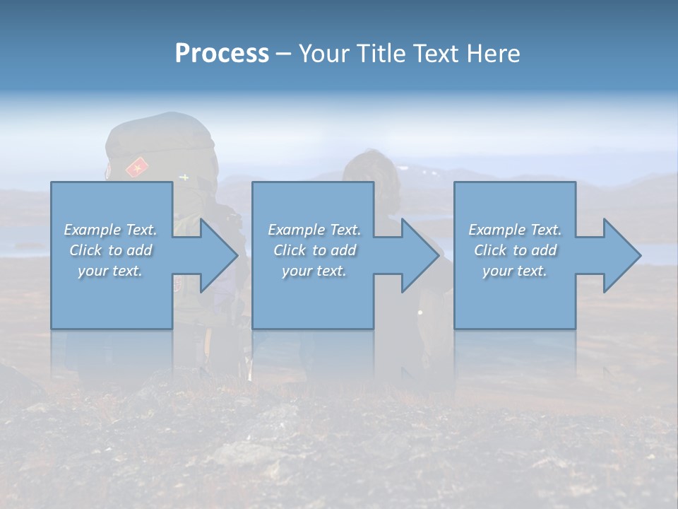 Pilgrim Way Backpack Reindeer PowerPoint Template