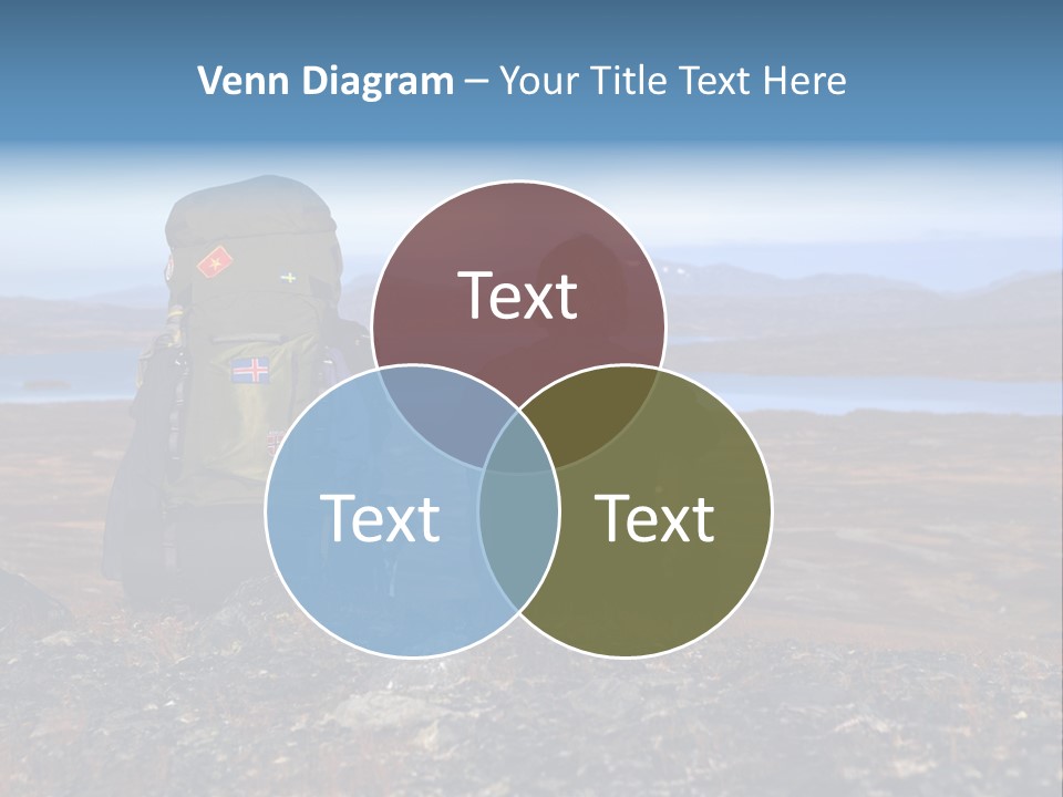 Pilgrim Way Backpack Reindeer PowerPoint Template