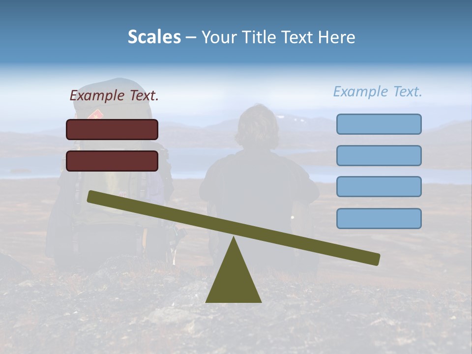 Pilgrim Way Backpack Reindeer PowerPoint Template