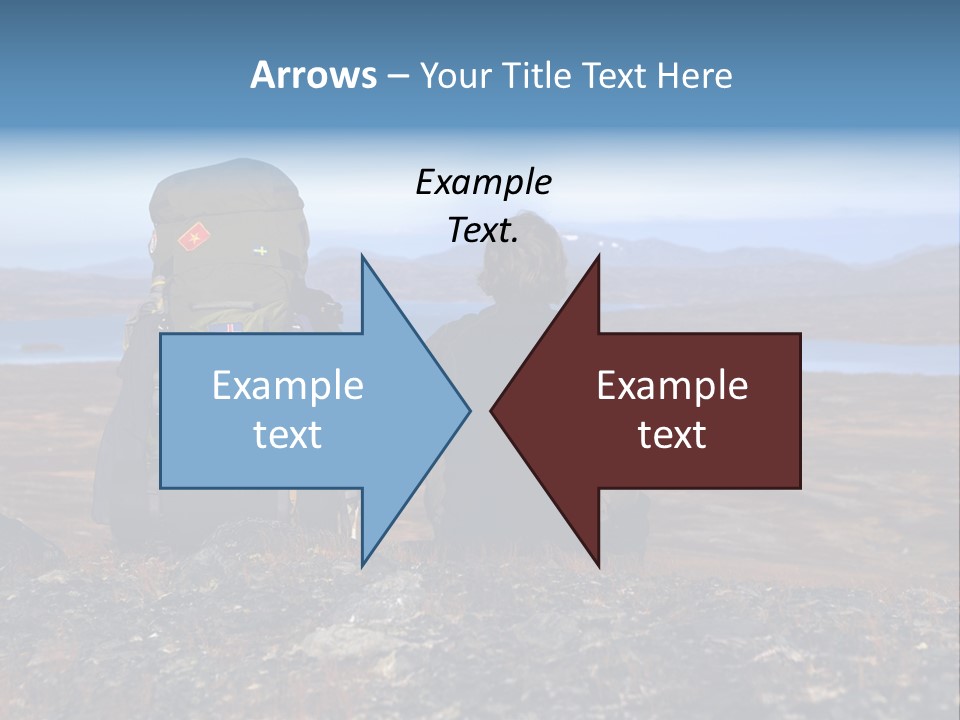 Pilgrim Way Backpack Reindeer PowerPoint Template