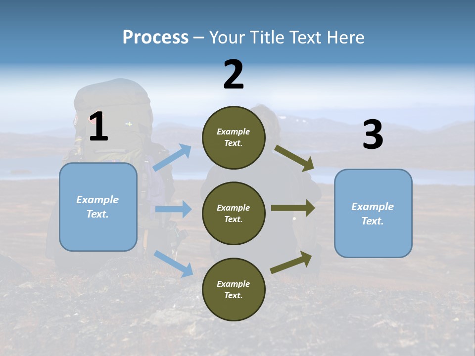 Pilgrim Way Backpack Reindeer PowerPoint Template