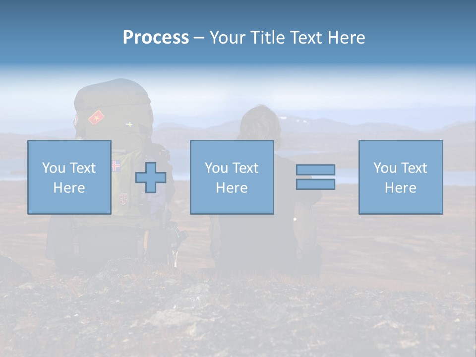 Pilgrim Way Backpack Reindeer PowerPoint Template