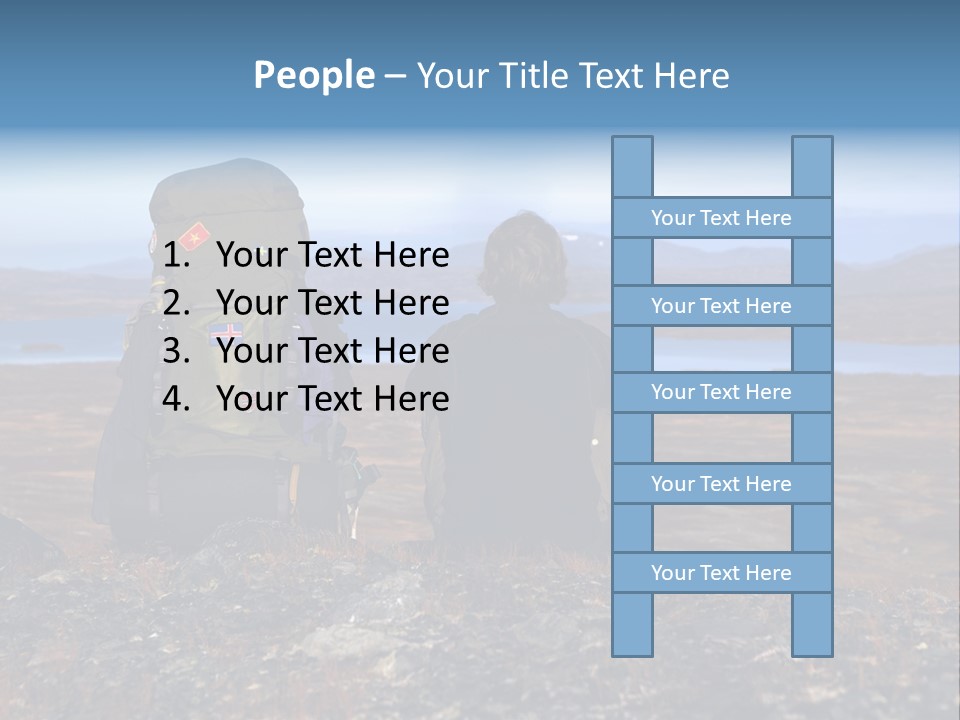 Pilgrim Way Backpack Reindeer PowerPoint Template