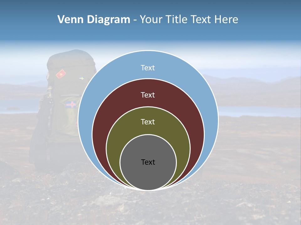 Pilgrim Way Backpack Reindeer PowerPoint Template