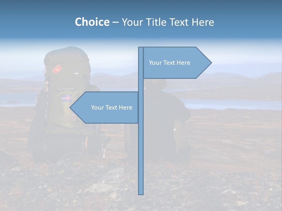 Pilgrim Way Backpack Reindeer PowerPoint Template