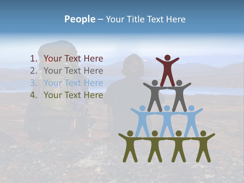 Pilgrim Way Backpack Reindeer PowerPoint Template