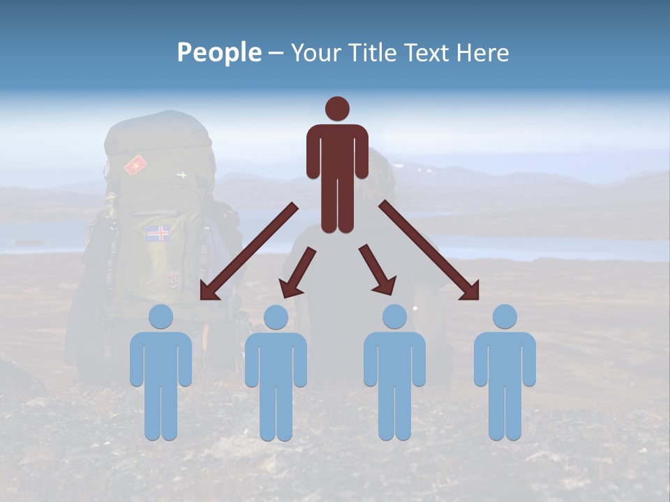 Pilgrim Way Backpack Reindeer PowerPoint Template