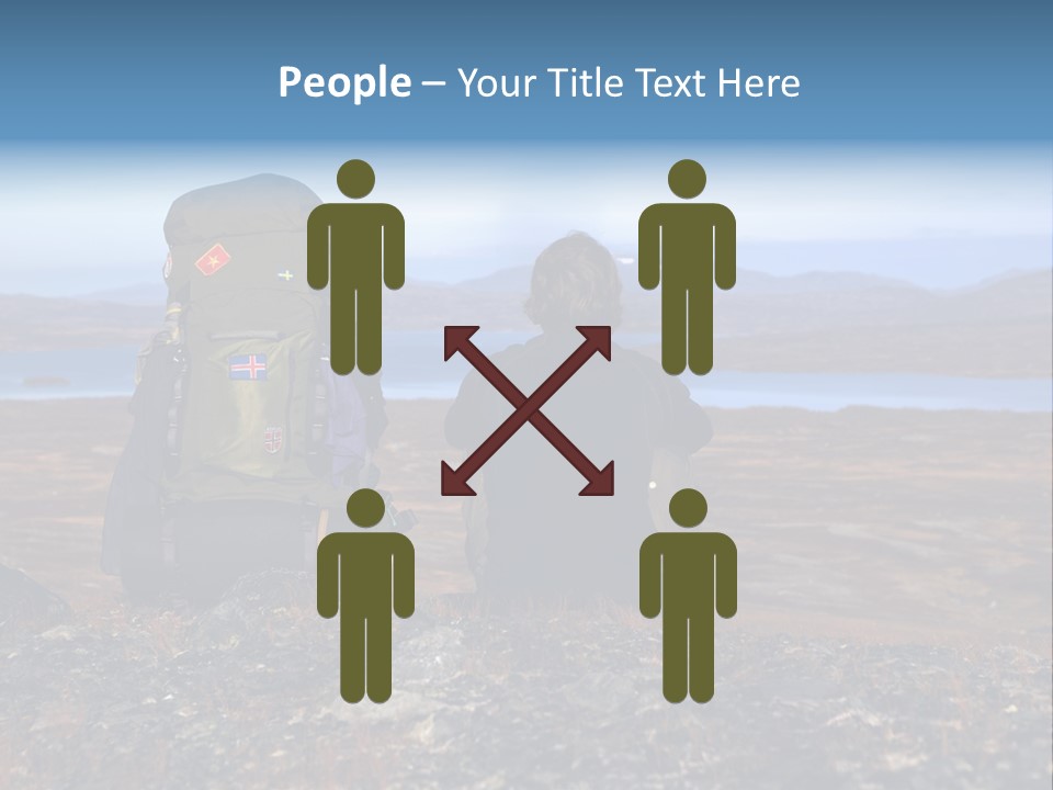 Pilgrim Way Backpack Reindeer PowerPoint Template