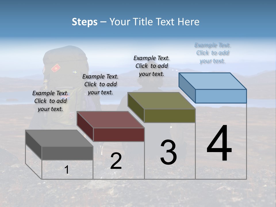 Pilgrim Way Backpack Reindeer PowerPoint Template