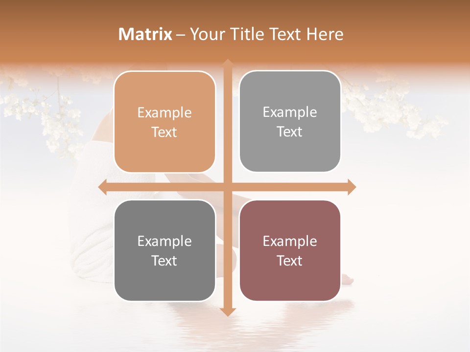 Massage Lovely Water PowerPoint Template