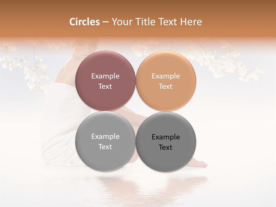 Massage Lovely Water PowerPoint Template