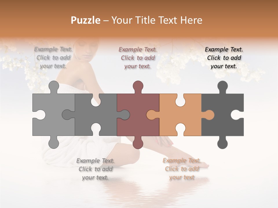 Massage Lovely Water PowerPoint Template