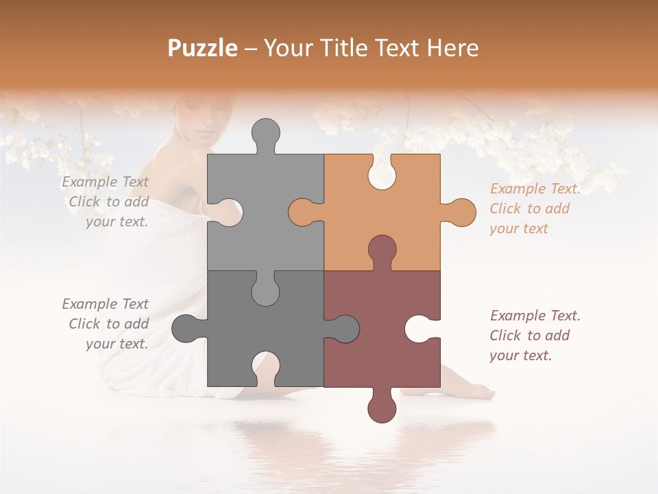 Massage Lovely Water PowerPoint Template