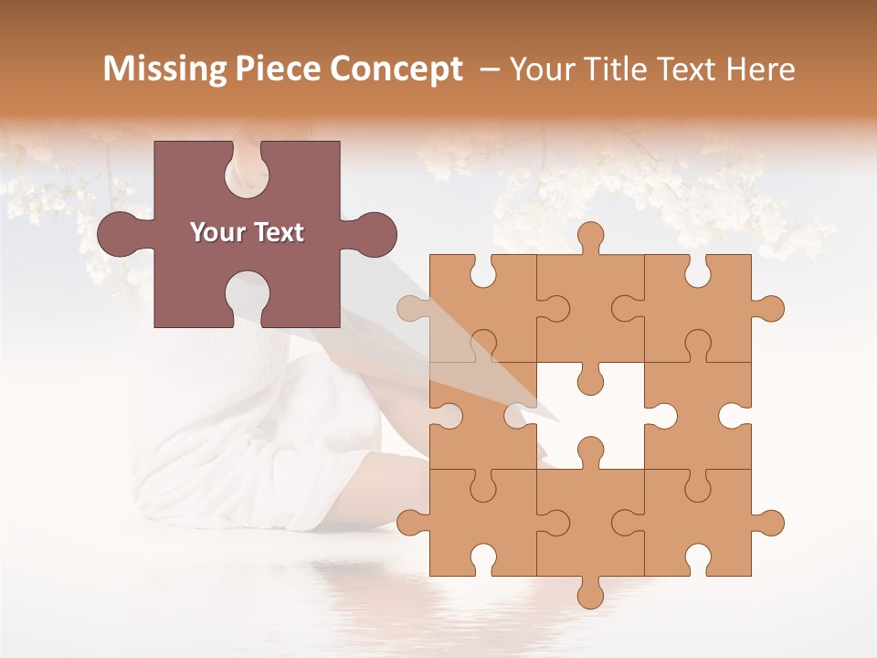 Massage Lovely Water PowerPoint Template