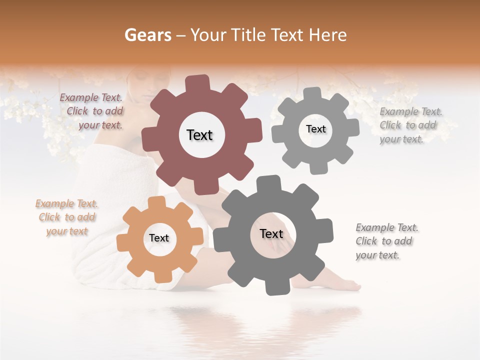 Massage Lovely Water PowerPoint Template