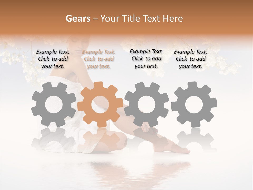 Massage Lovely Water PowerPoint Template