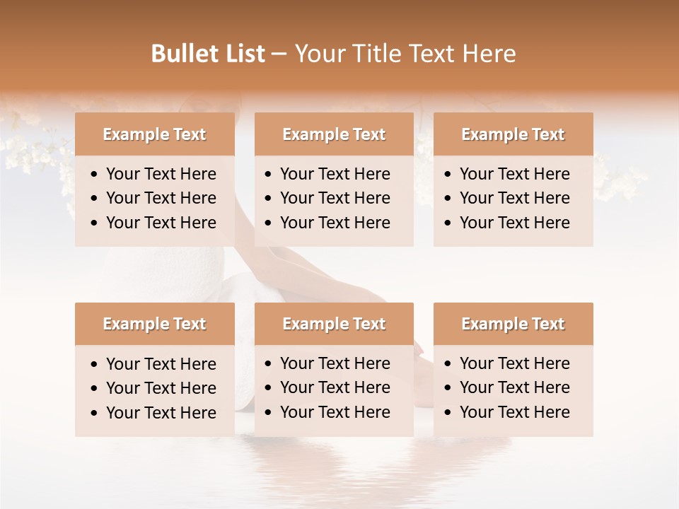 Massage Lovely Water PowerPoint Template