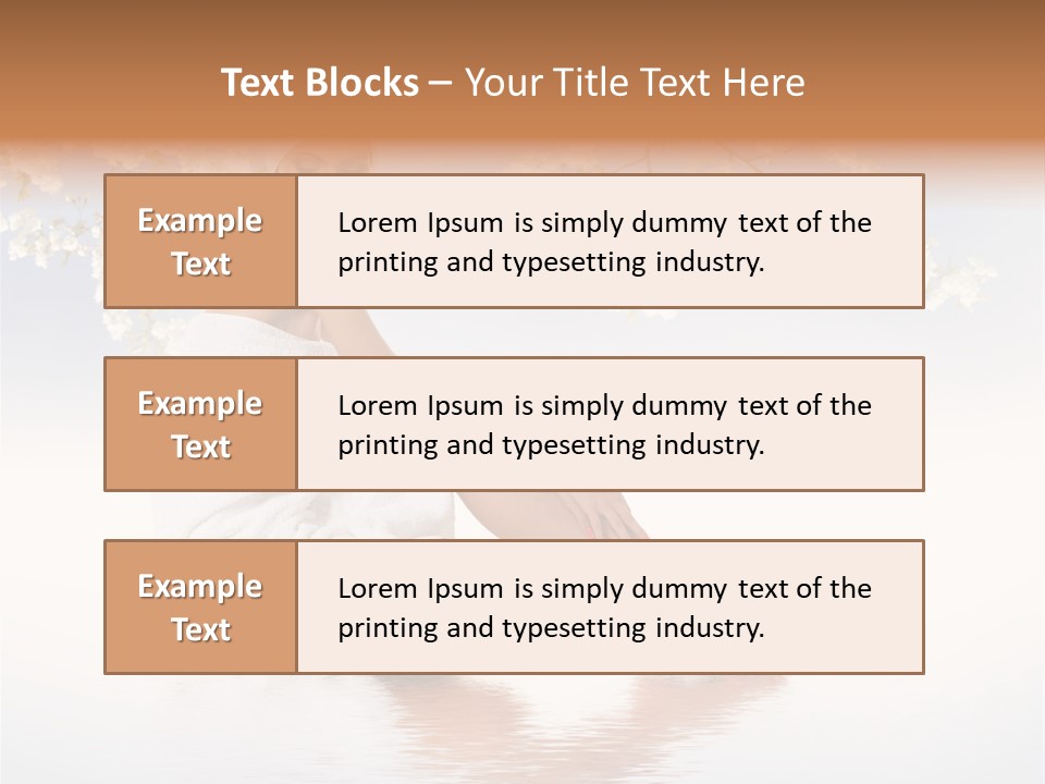 Massage Lovely Water PowerPoint Template