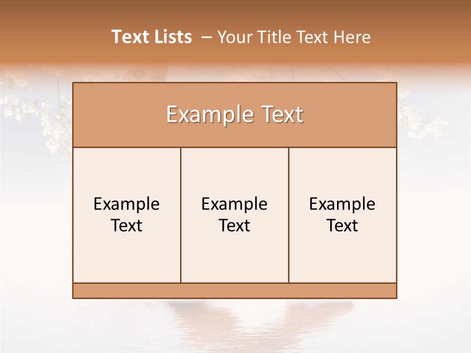 Massage Lovely Water PowerPoint Template