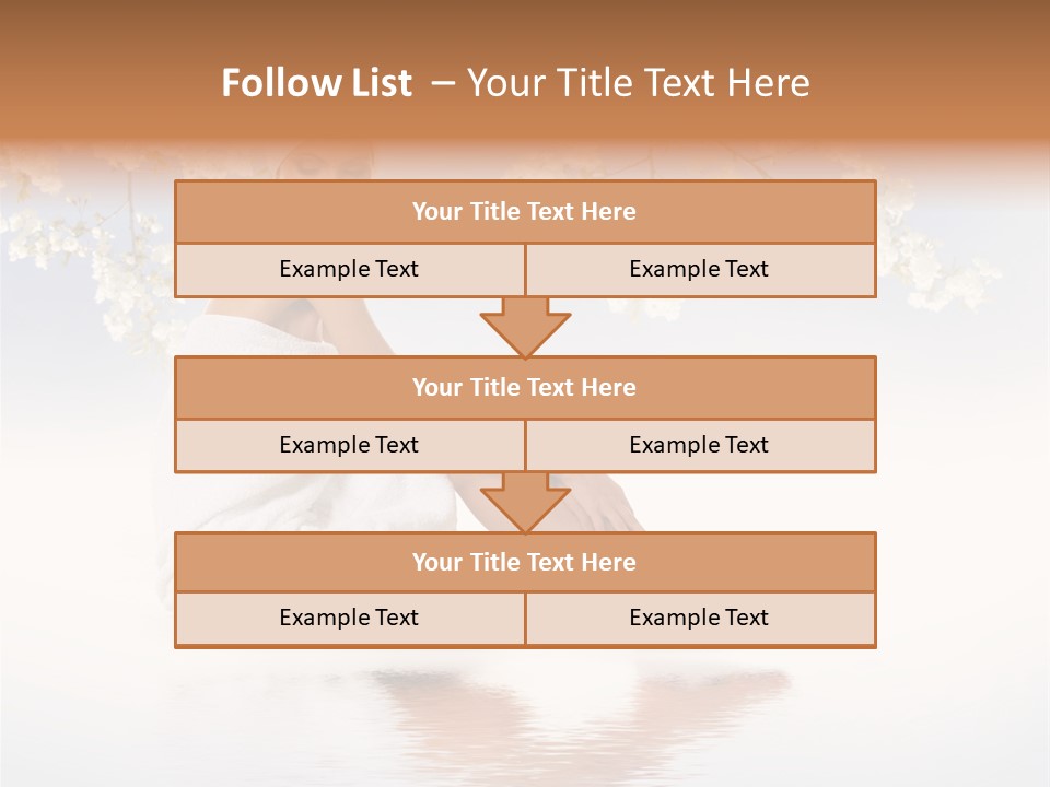 Massage Lovely Water PowerPoint Template