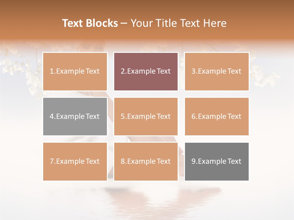 Massage Lovely Water PowerPoint Template