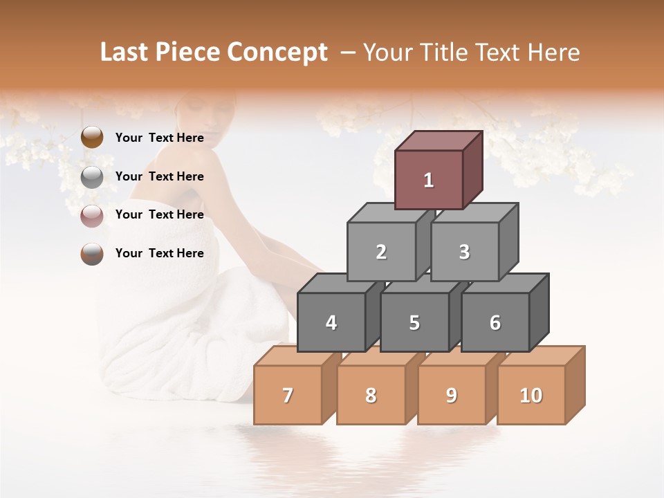 Massage Lovely Water PowerPoint Template