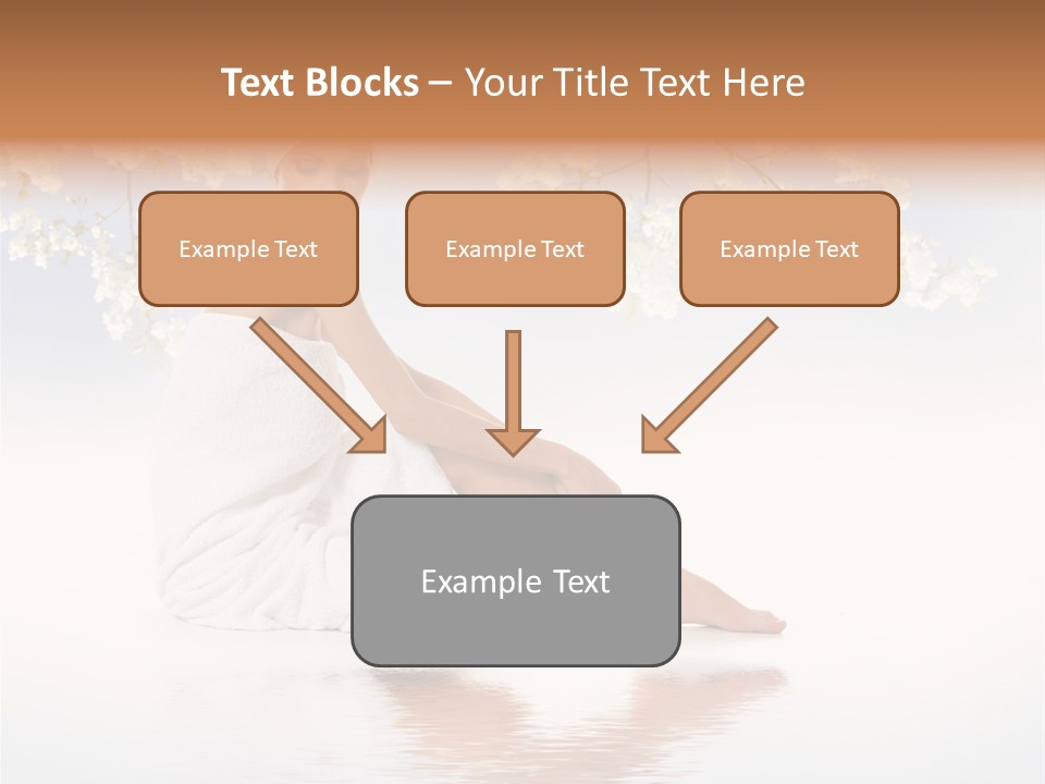 Massage Lovely Water PowerPoint Template