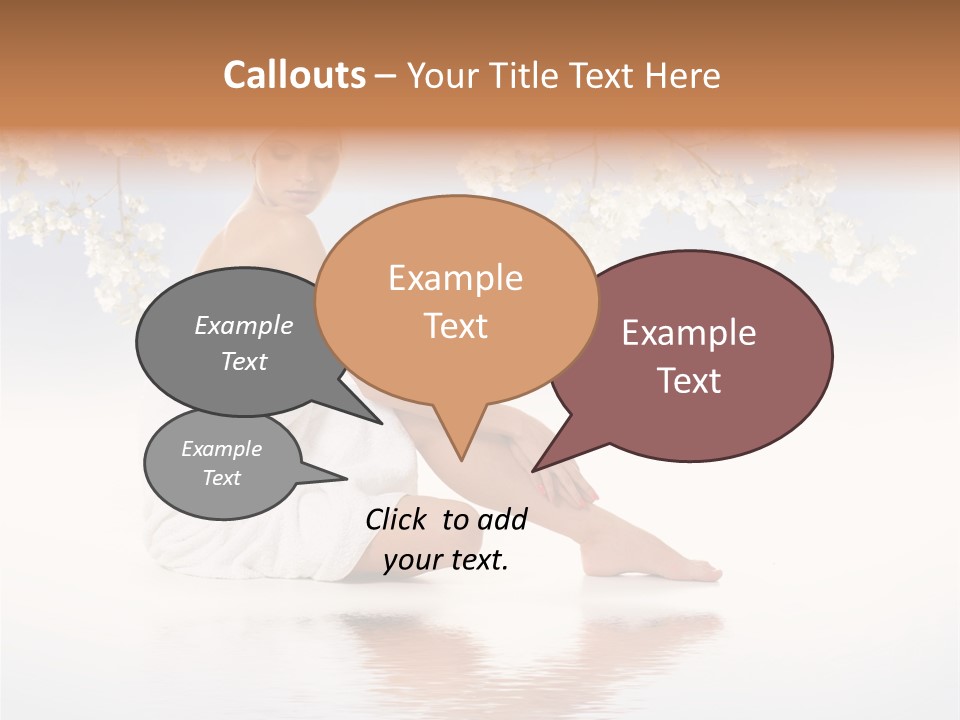 Massage Lovely Water PowerPoint Template