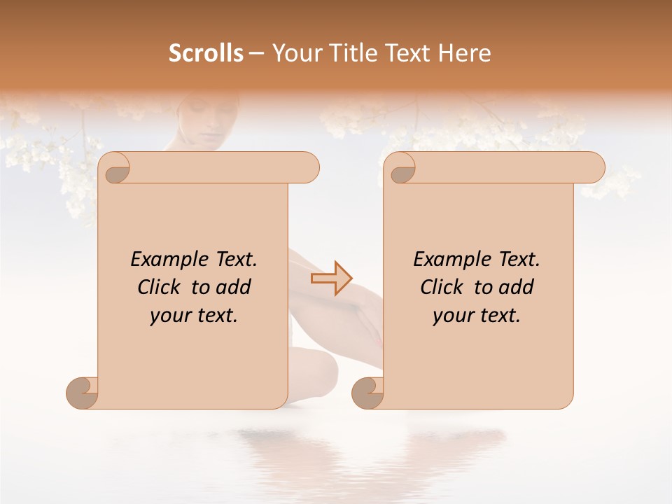 Massage Lovely Water PowerPoint Template