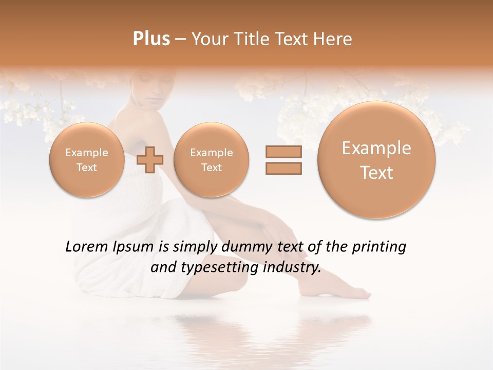 Massage Lovely Water PowerPoint Template