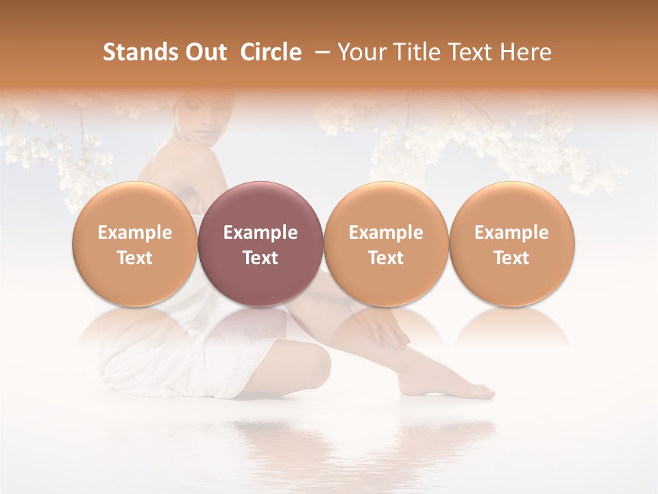 Massage Lovely Water PowerPoint Template