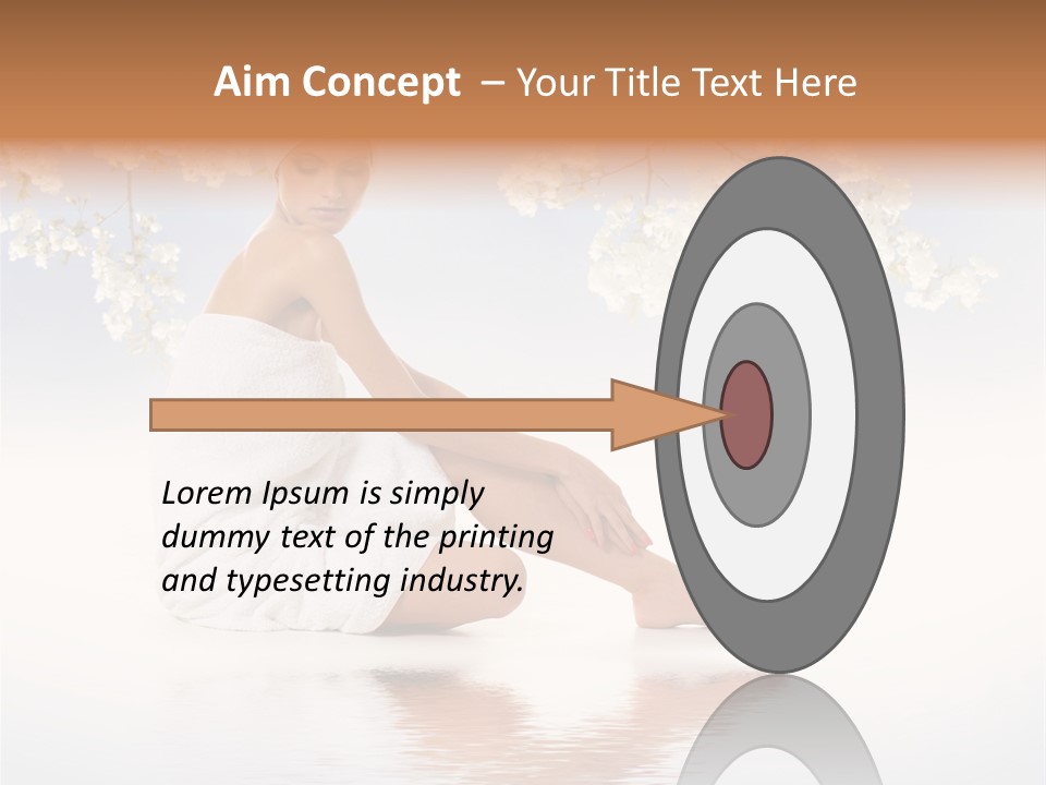 Massage Lovely Water PowerPoint Template