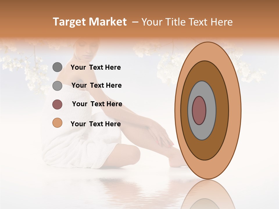 Massage Lovely Water PowerPoint Template