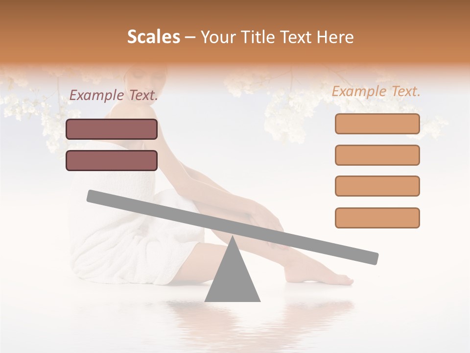 Massage Lovely Water PowerPoint Template
