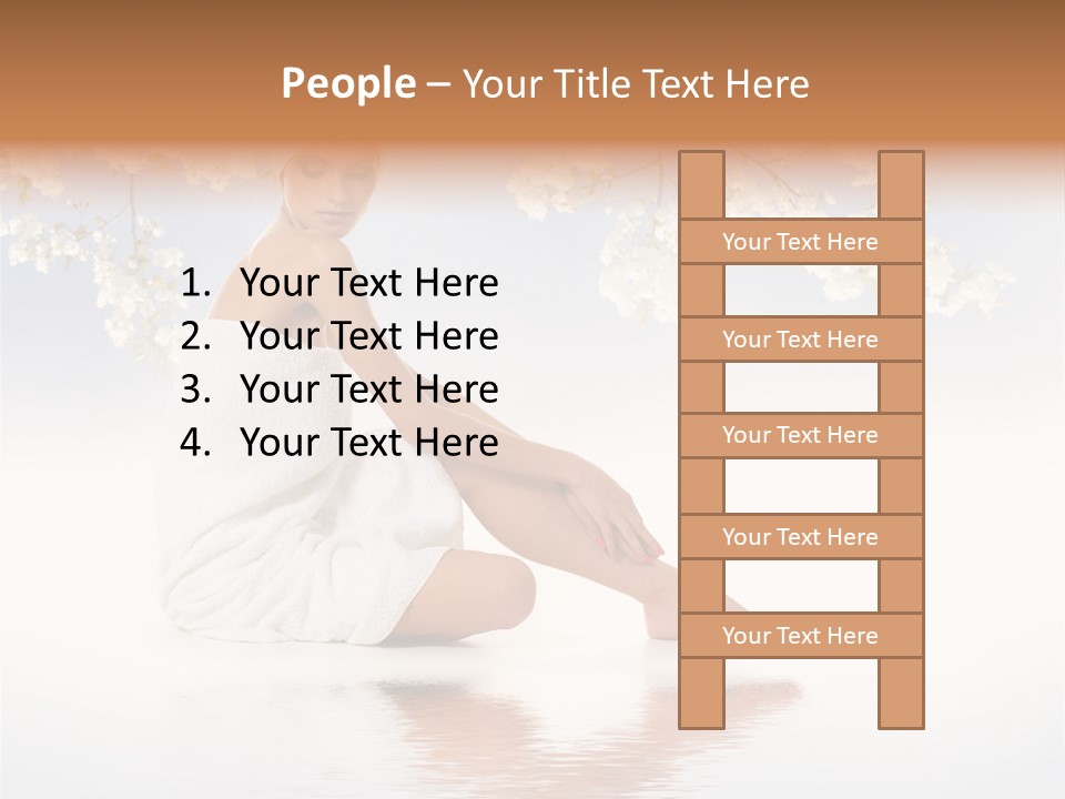 Massage Lovely Water PowerPoint Template