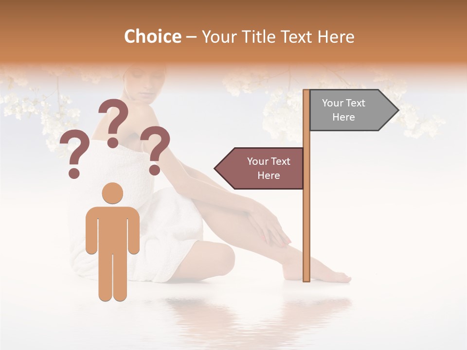 Massage Lovely Water PowerPoint Template