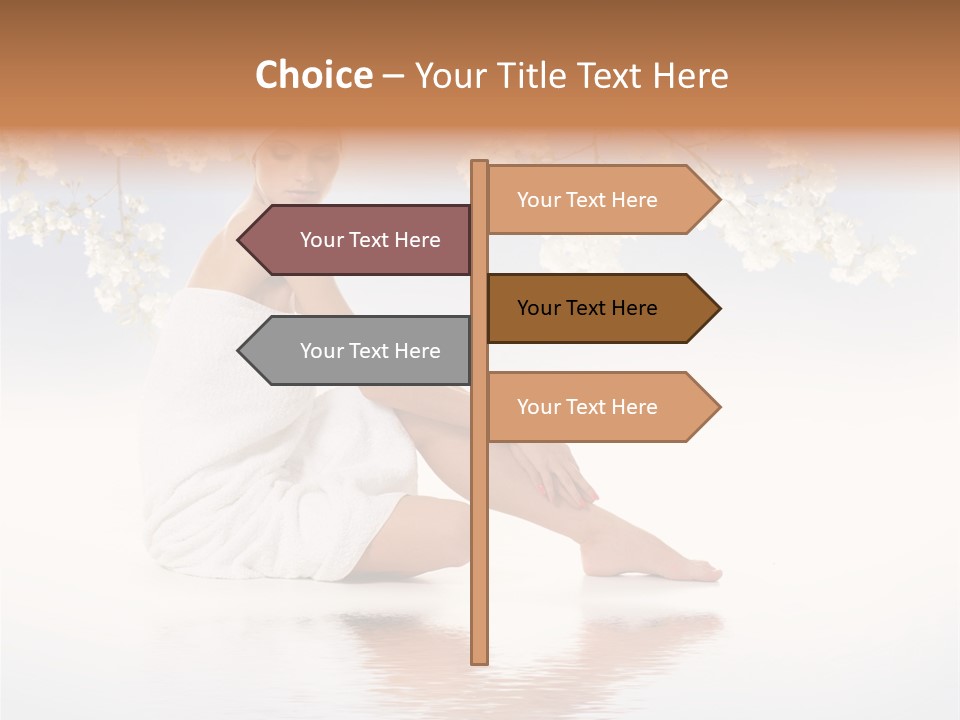 Massage Lovely Water PowerPoint Template