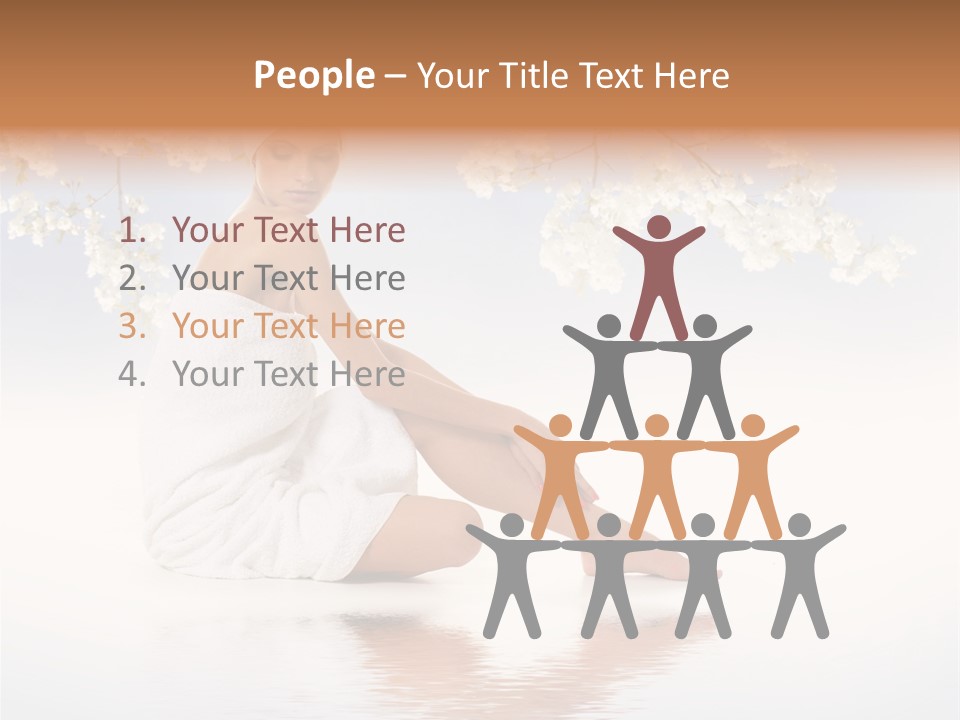 Massage Lovely Water PowerPoint Template
