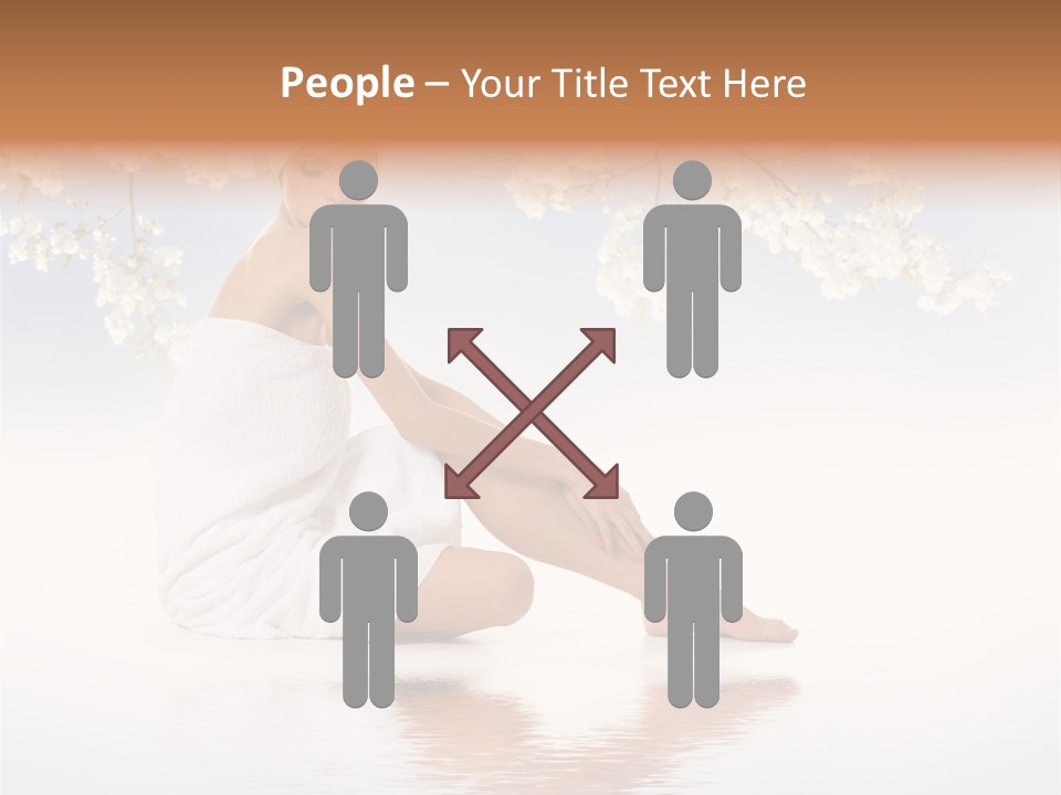 Massage Lovely Water PowerPoint Template