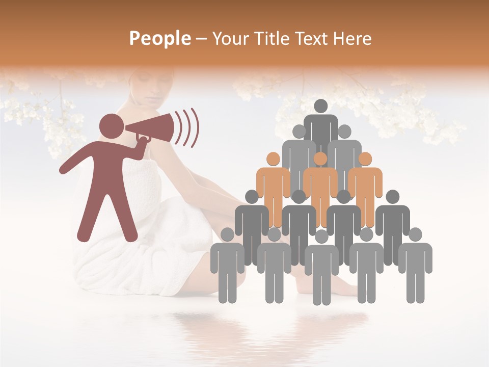 Massage Lovely Water PowerPoint Template