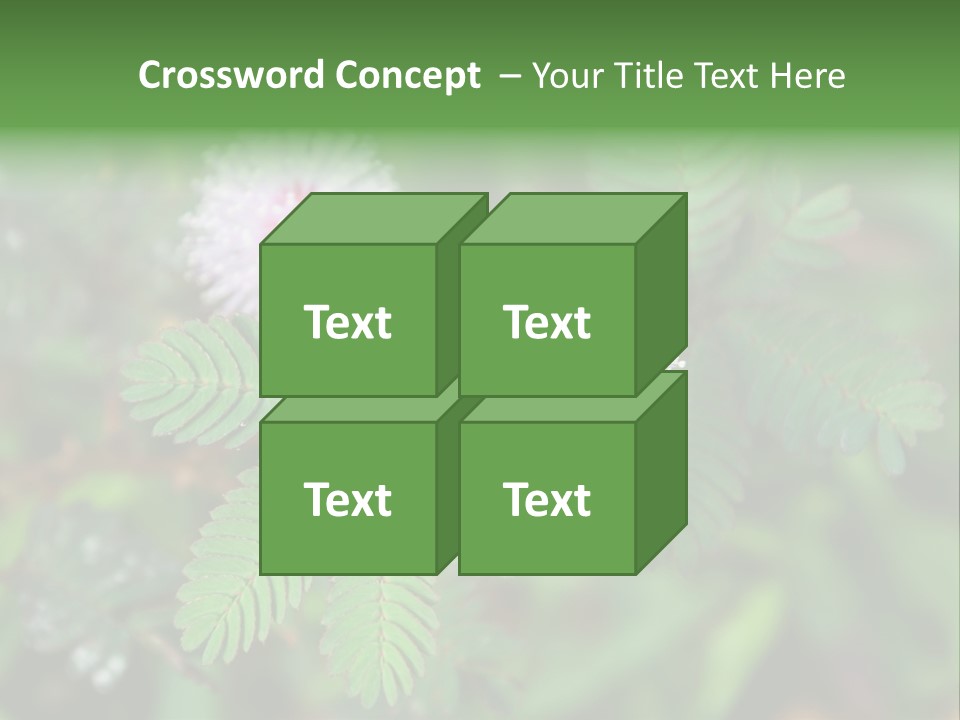 Pink Foliage Flora PowerPoint Template