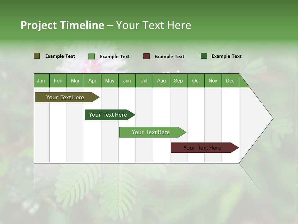 Pink Foliage Flora PowerPoint Template