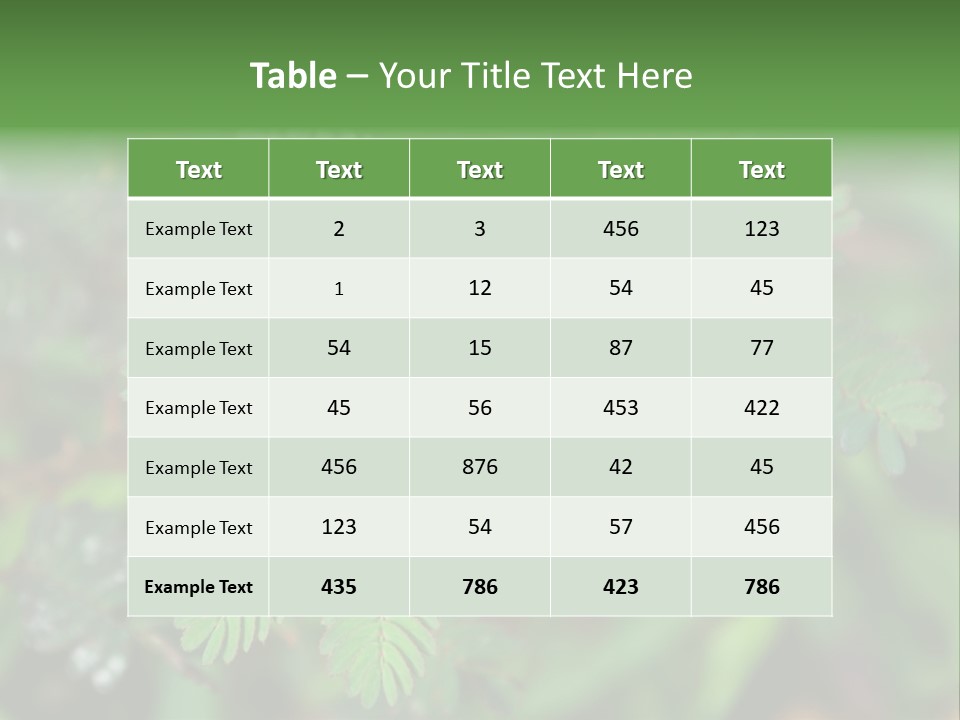 Pink Foliage Flora PowerPoint Template
