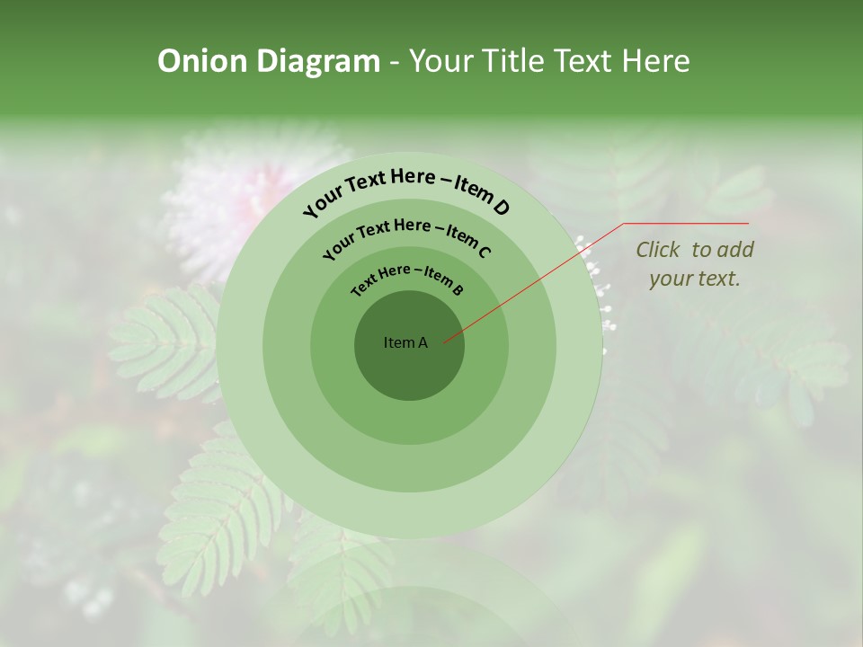 Pink Foliage Flora PowerPoint Template