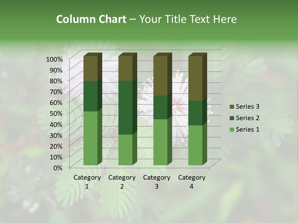 Pink Foliage Flora PowerPoint Template