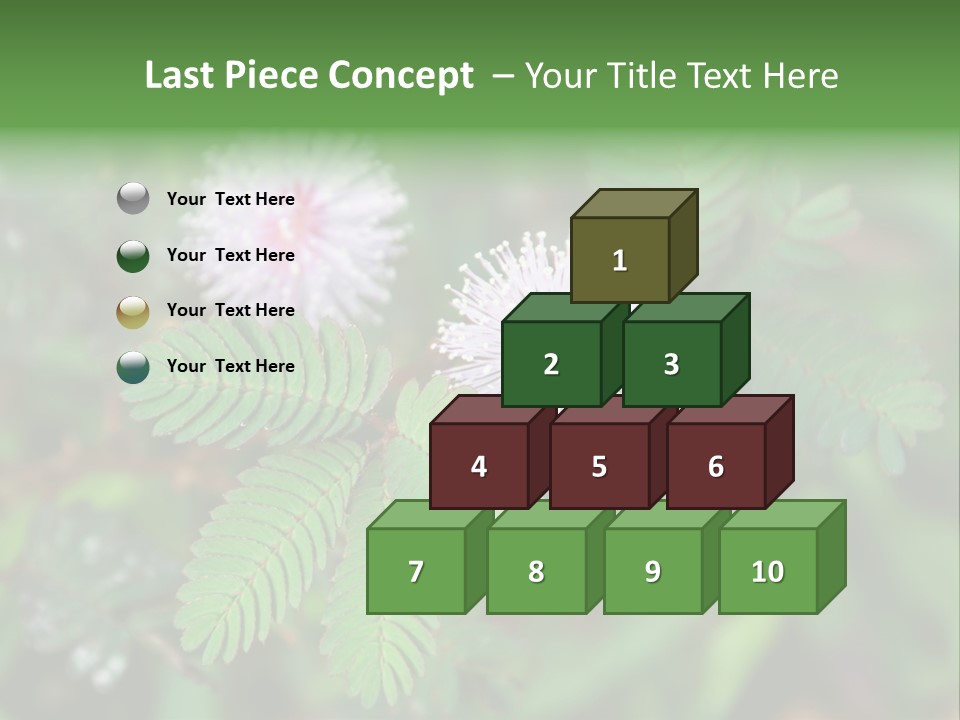 Pink Foliage Flora PowerPoint Template