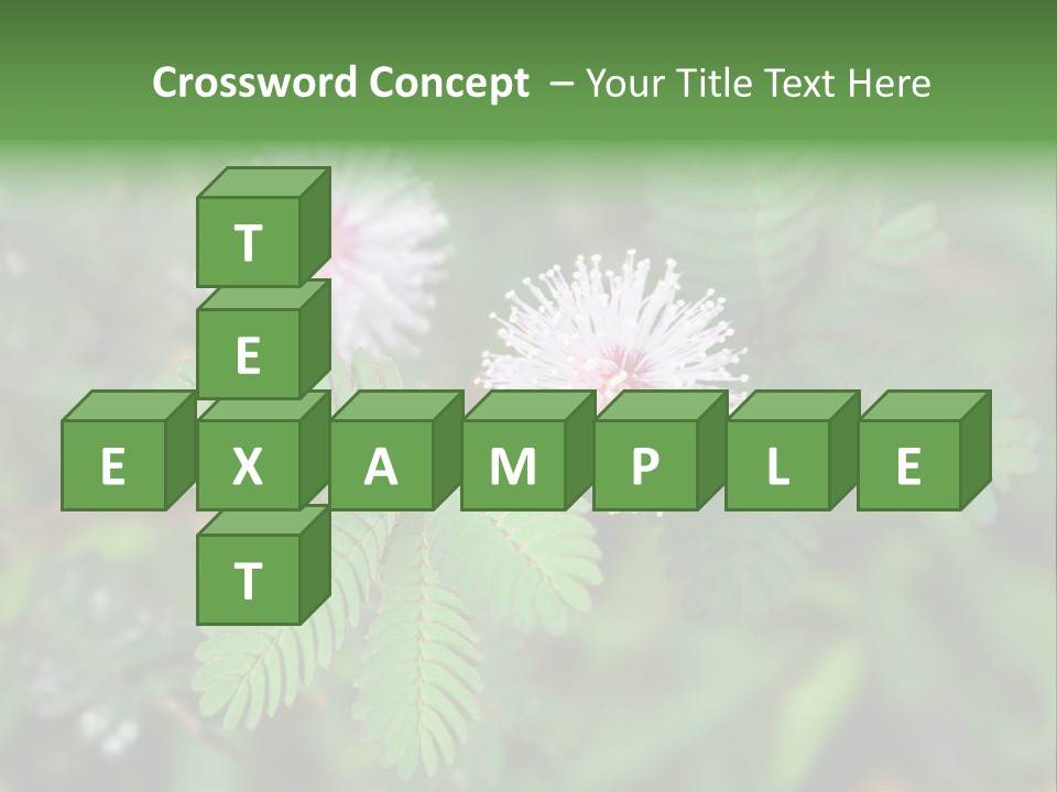 Pink Foliage Flora PowerPoint Template