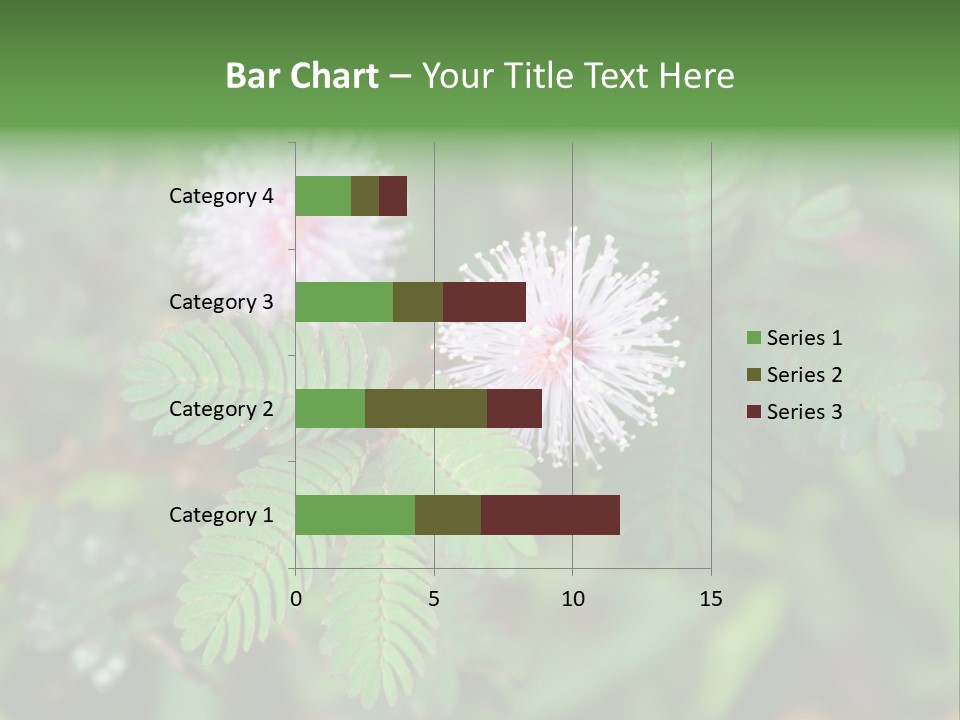 Pink Foliage Flora PowerPoint Template