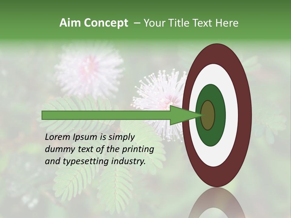 Pink Foliage Flora PowerPoint Template