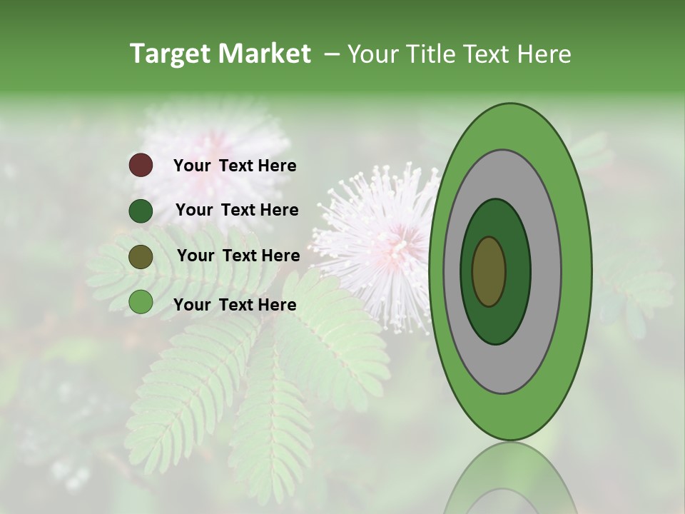 Pink Foliage Flora PowerPoint Template